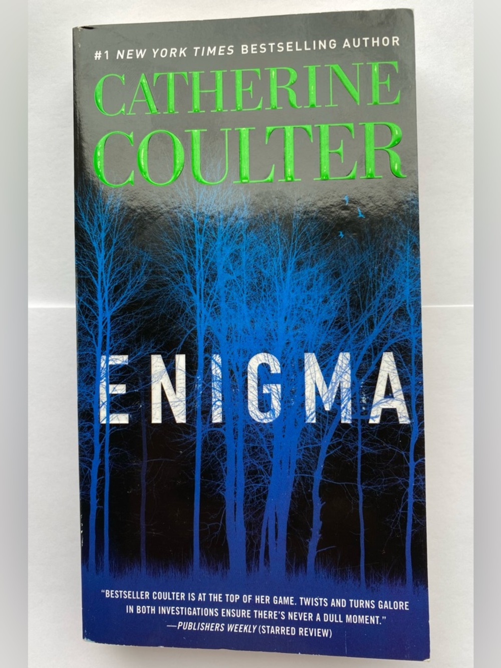 Catherine Coulter "Enigma" Paperback - Black & Blue Cover